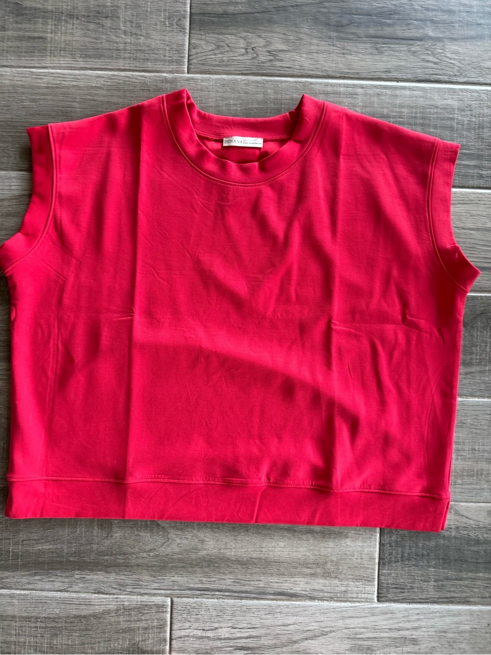 Large Zenana top in Bright Red